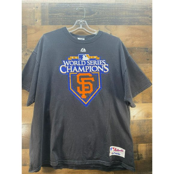 Majestic 2010 Giants T-Shirt X-Large - Picture 1 of 4